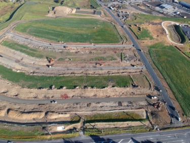 Aerial view of East Coast Heights development site